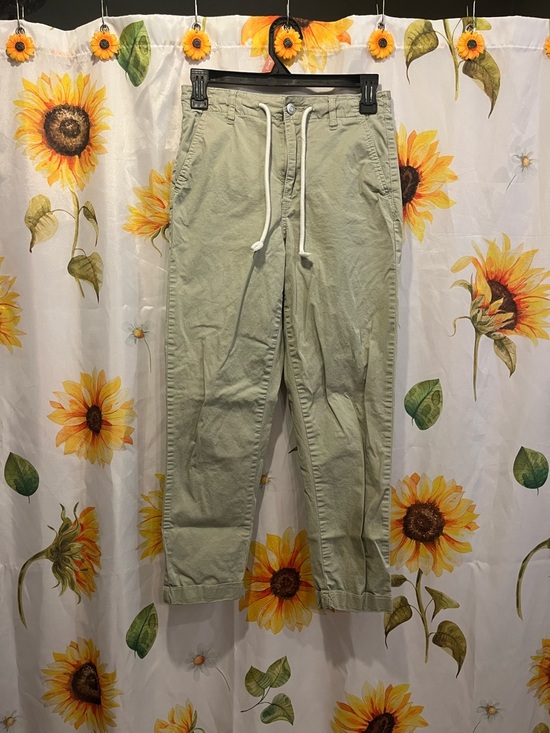 Kensie Pants - Kensie Light Green Drawstring Chino Pants